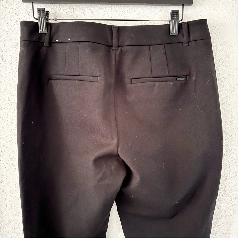 WHBM Slim Ankle Comfort Stretch Cropped Mid-Rise Trouser Pants Black Women's 8 - Picture 5 of 6